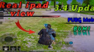 How to get ipad view in PUBG in mobile  34 update ipad view in PUBG  ipad view config file PUBG [upl. by Trinatte]