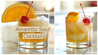 Amaretto Sour Cocktail [upl. by Ileyan]