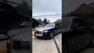 Chauffeur Service UK 👑🧠💸 shorts rollsroyce helicopter millionaire youtubeshorts [upl. by Olnek]