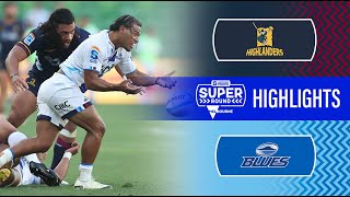 Super Rugby Pacific 2024  Highlanders v Blues  Round 2 Highlights [upl. by Jerri107]