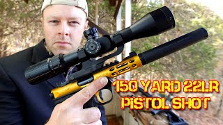 Ruger Mark IV Suppressed 22lr Sniper Pistol 150 yard shot [upl. by Talanian421]