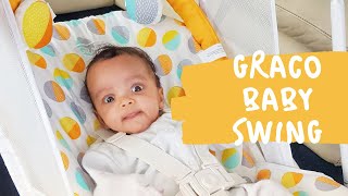 GRACO BABY DELIGHT SWING  How to fold and store [upl. by Yentterb311]