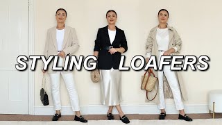 20 WAYS TO STYLE LOAFERS  CASUAL amp CHIC OUTFITS [upl. by Koby]