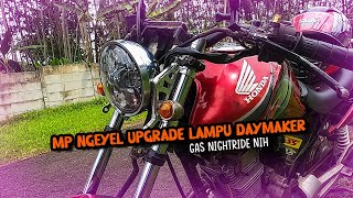 PASANG LAMPU DAYMAKER DI MEGA PRO NGEYEL [upl. by Solrac879]