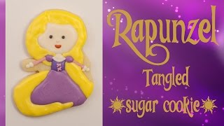 Tangled Rapunzel Inspired Sugar Cookie [upl. by Nylisoj]