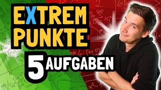 EXTREMPUNKTE 5 Aufgaben für Dein Mathe Abi  HOW TO MAHTE ABI 2024 [upl. by Newol329]