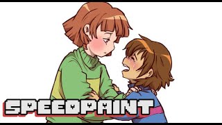 How to Draw Chara and Sad Frisk [upl. by Ulyram]