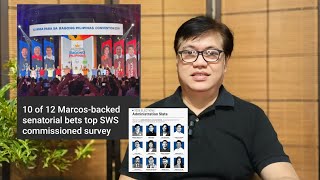 MGA KANDIDATO NG ALYANSYA NI PRESIDENT BONGBONG MARCOS NAMAYAGPAG SA SENATORIAL SURVEY [upl. by Gustafson]