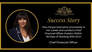 Fariyal  Chief Financial Officer  ECU Success Story [upl. by Stephanie]