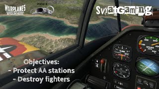 Warplanes battles over Pacific VR  Protect AA Destroy fighters  VR Gameplay on Pico 4 [upl. by Michelsen]