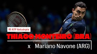 THIAGO MONTEIRO x Mariano Navone  ATP Antuérpia R1  React ao vivo [upl. by Vanni]