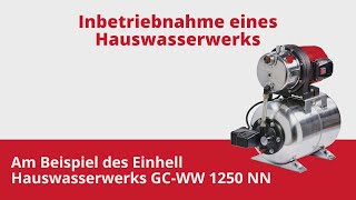 Inbetriebnahme eines Hauswasserwerks  GCWW 1250 NN [upl. by Eaneg78]