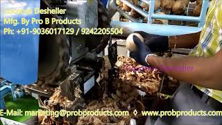 Coconut Deshelling Machine  Coconut Shell Removing Machine  Coconut Desheller   Pro B Products [upl. by Greg223]