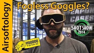 Fogless Goggles  VooDoo Tactical  SHOT Show 2014  Airsoftology [upl. by Emmerie658]