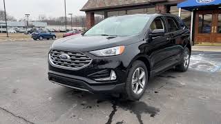 Agate Black 2022 Ford Edge SEL Vehicle Walk Around Video at LaFontaine Ford of Saint Clair [upl. by Misaq726]