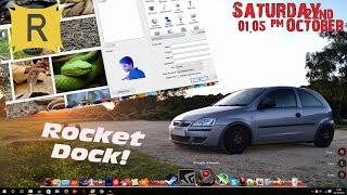 How To Rocket Dock  Installation Make Custom Icons Tricks [upl. by Llerdnam]