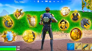 I Got EVERY Medallion In Fortnite History [upl. by Ennadroj247]