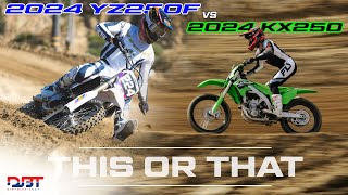 YZ250F vs KX250  2024 250F Motocross Comparison  Dirt Bike Test [upl. by Brackett]