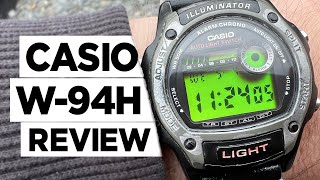 CASIO W94H Module 1950 Digital Watch  Hands on Impressions and Review [upl. by Ardena]