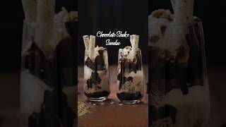 Chocolate Shake Sundae shorts chocolateshakesundae chocolaterecipes [upl. by Aysahc]