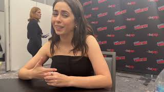 Cristin Milioti talks The Penguin at New York Comic Con [upl. by Adnomar445]