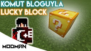 Lucky Block  Komut Bloğu İcatları  Minecraft PE [upl. by Aerdnod406]