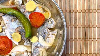 Pangat na Isda sa Kamatis  Butterfish in Tomato  Filipino Cuisine  Cooking Philippines [upl. by Aremaj]