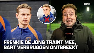 🧡 𝙊𝙍𝘼𝙉𝙅𝙀 𝙑𝘼𝙉𝘿𝘼𝘼𝙂 🔙 Frenkie de Jong traint weer mee ❌🧤 Bart Verbruggen niet op het veld [upl. by Pauly746]