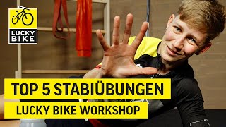 TOP 5️⃣ Übungen für Radfahrer  einfaches Stabilisationstraining für den Rumpf ohne Geräte [upl. by Rainie]