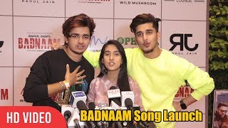 Bhavin Bhanushali Vishal Pandey and Sameeksha Sud at Adnan Shaikhs BADNAAM Song Launch FULL VIDEO [upl. by Platus]