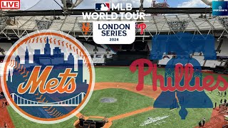 Philadelphia Phillies vs New York Mets MLB BASEBALL LONDON SERIES LIVE GAME CAST amp CHAT [upl. by Lucretia236]