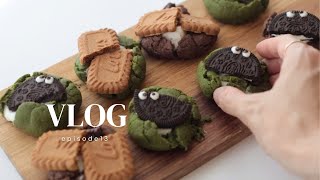 お菓子作りvlog スモアクッキーの作り方｜簡単かわいい、バレンタインにもぴったり！ [upl. by Mignon]