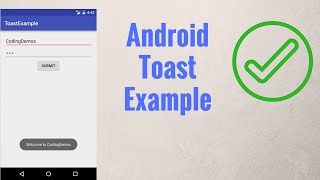 Android Toast Example [upl. by Blondelle]