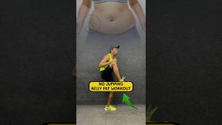 No Jumping belly fat workout fatloss fitnessmotivation bellyfat [upl. by Kirwin]