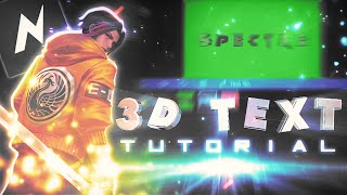 Node Video 3D Text Tutorial [upl. by Hnahym]