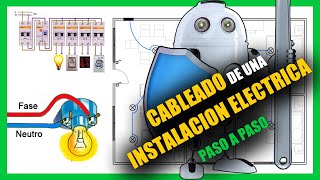 ⚡ CABLEADO de una INSTALACION ELECTRICA de una casa paso a paso [upl. by Nnayllas]