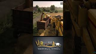 TRATOR RECOLHENDO TRIGO DA NEW HOLLAND TX32  FARMING SIMULATOR 22  FS22  SHORTS [upl. by Peterec330]