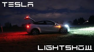 Neue TESLA Light Show mit Model Y  Auld Lang Syne Max Carlisle 4K [upl. by Edholm]