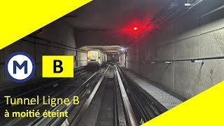 Tisséo  Tunnel Ligne B à moitié éteint Inédit [upl. by Ilujna]