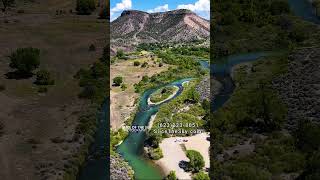 Beautiful Aerial Views of the Rio Grande River near Peñasco New Mexico [upl. by Nivak]