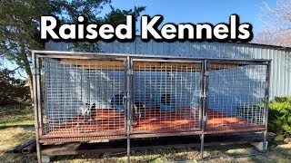 Professional Raised Dog Kennel build [upl. by Norrad938]