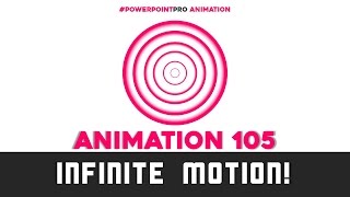 Infinite motion Animation Microsoft PowerPoint 2013  PowerPoint Pro [upl. by Aihsar]