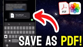 How to Save Photos as PDF on iPhone  Full Guide [upl. by Anitrak]