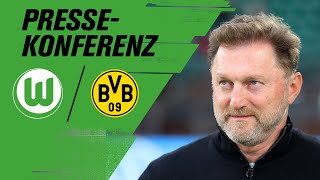 RELIVE  Pressekonferenz mit Hasenhüttl vor VfL Wolfsburg vs Borussia Dortmund  DFBPokal [upl. by Ashling]