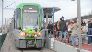 Hallo Linie 13  Eröffnungsfeier der neuen Strecke nach Hemmingen [upl. by Aiker]