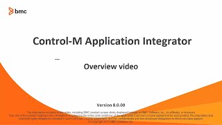 ControlM Application Integrator Overview [upl. by Roslyn]