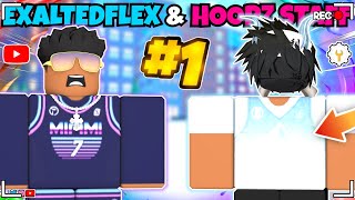 I PLAYED WITH FlexPlayz AND A robloxhoopz STAFF Roblox Hoopz 🏀 [upl. by Iarahs]