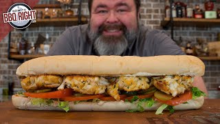 The Most DELICIOUS Crab Cake PoBoy [upl. by Hessler]