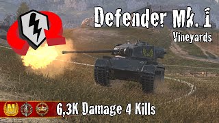 Defender Mk 1  63K Damage 4 Kills  WoT Blitz Replays [upl. by Marylynne90]