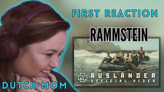 DUTCH MOM reacts and translating AUSLÄNDER  Rammstein to English “he makes me blush 🤣” [upl. by Reta]